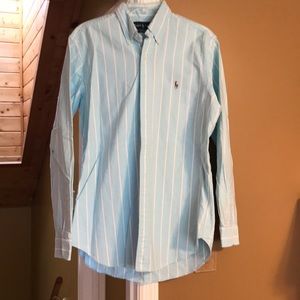 Men's polo long sleeve dress shirt